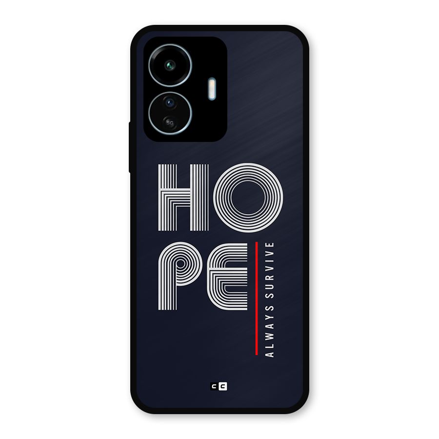 Hope Survives Metal Back Case for vivo iQOO Z6 Lite 5G