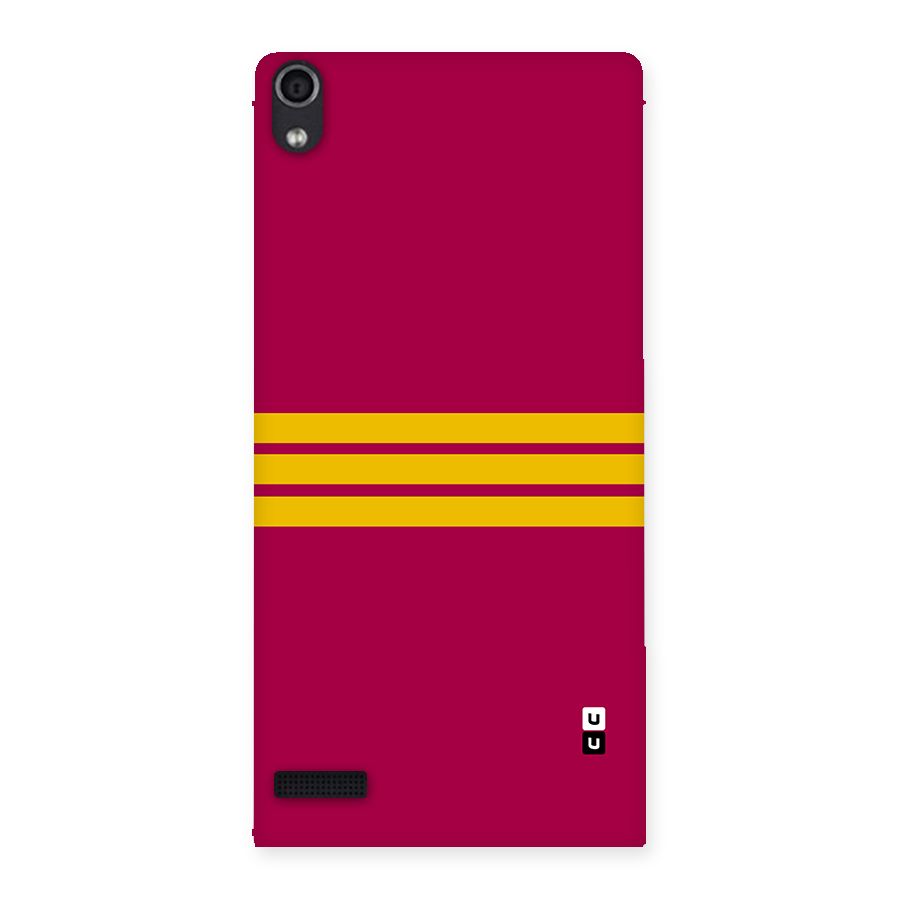 Horizontal Sports Stripes Back Case for Ascend P6
