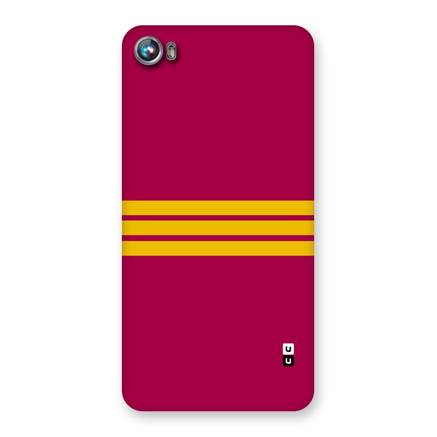 Horizontal Sports Stripes Back Case for Canvas Fire 4 (A107)
