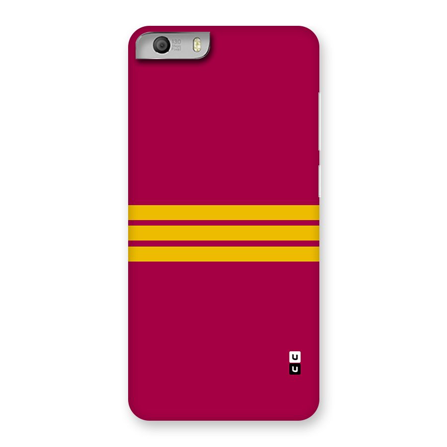 Horizontal Sports Stripes Back Case for Canvas Knight 2