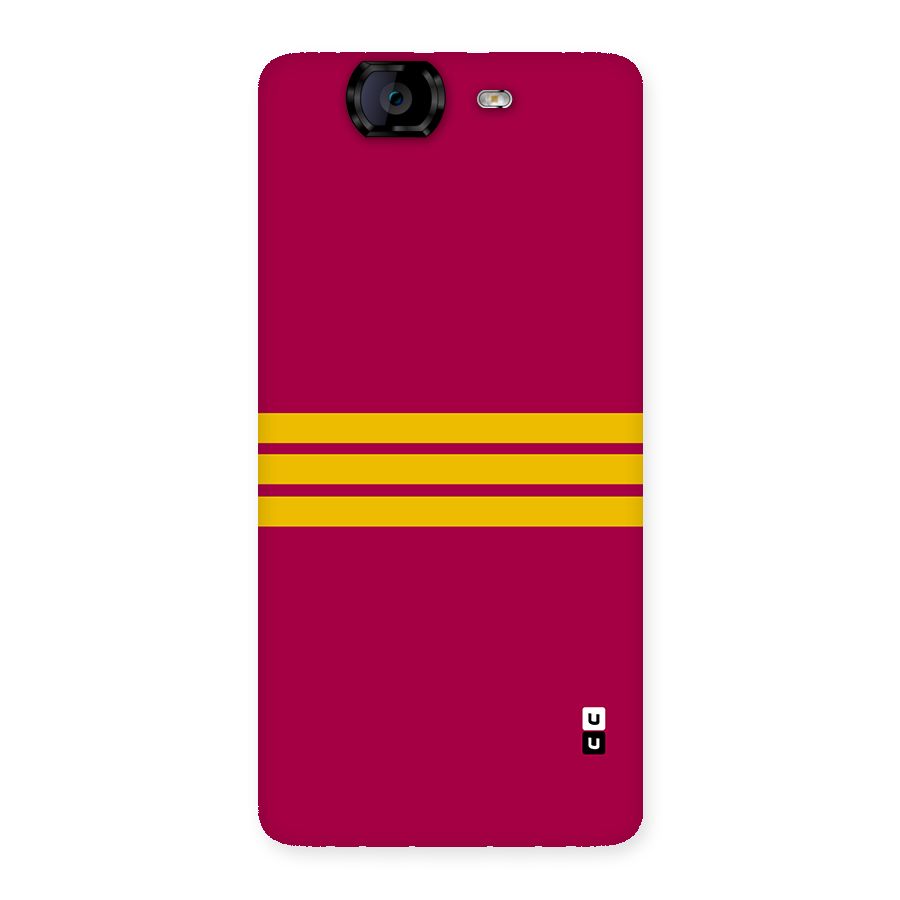Horizontal Sports Stripes Back Case for Canvas Knight A350