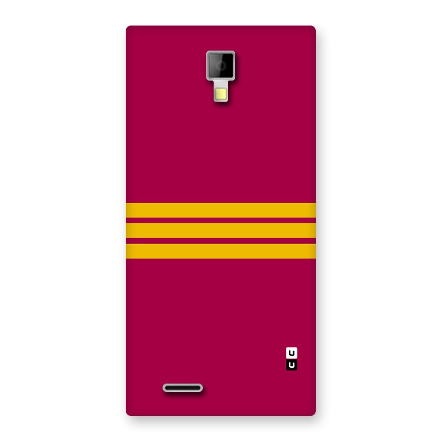 Horizontal Sports Stripes Back Case for Canvas Xpress A99