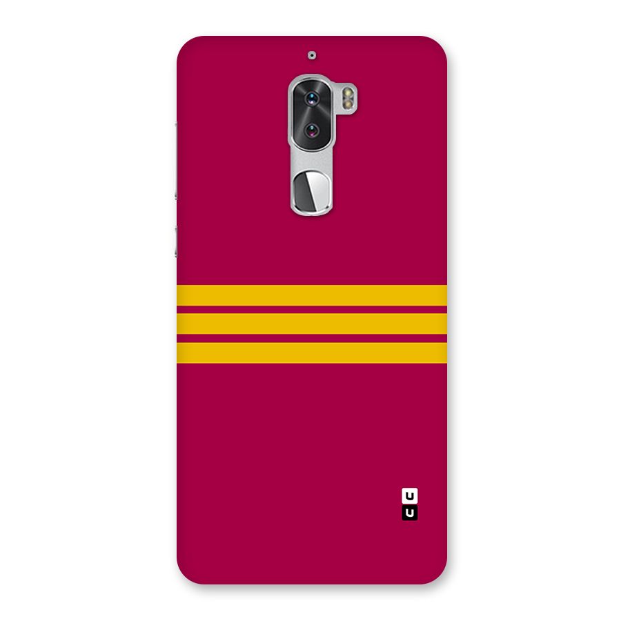 Horizontal Sports Stripes Back Case for Coolpad Cool 1