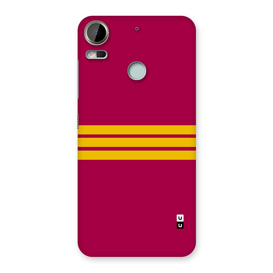 Horizontal Sports Stripes Back Case for Desire 10 Pro
