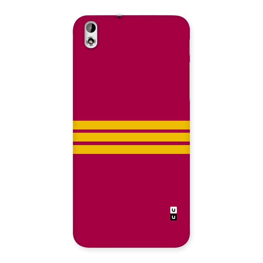 Horizontal Sports Stripes Back Case for Desire 816g