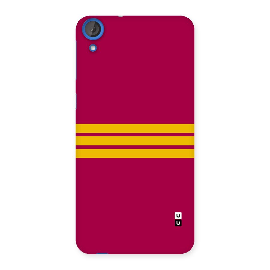 Horizontal Sports Stripes Back Case for Desire 820