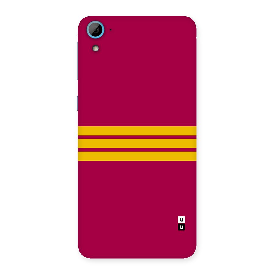 Horizontal Sports Stripes Back Case for Desire 826