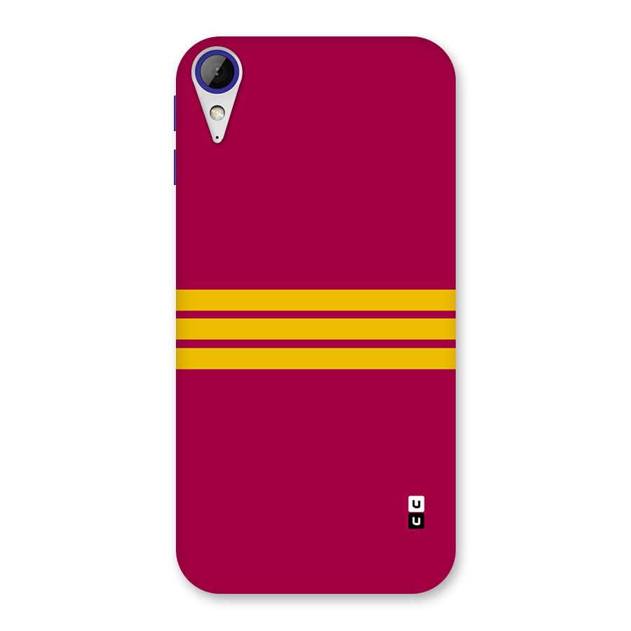 Horizontal Sports Stripes Back Case for Desire 830