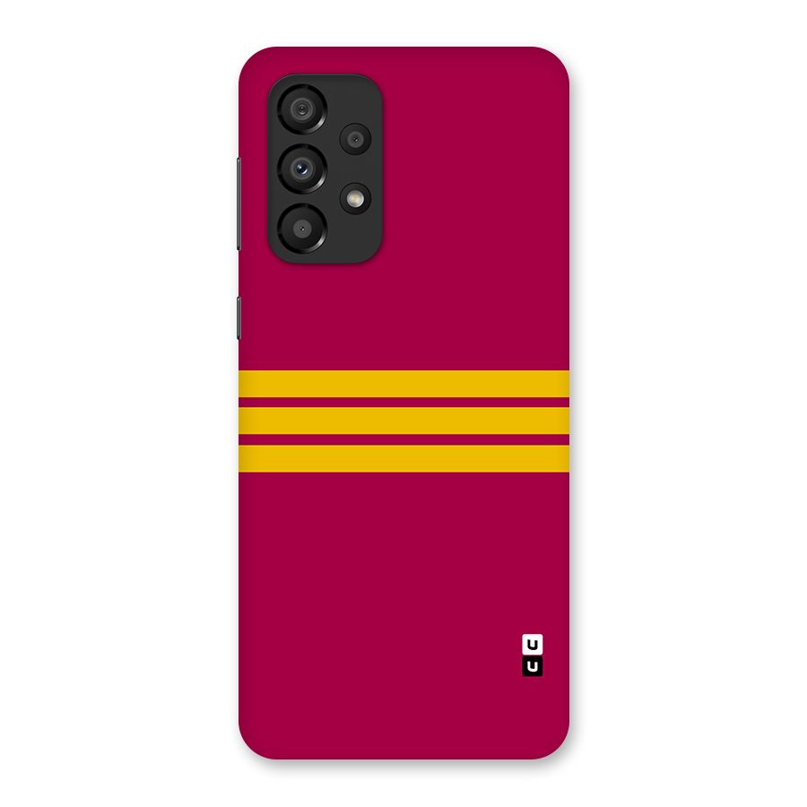 Horizontal Sports Stripes Back Case for Galaxy A33 5G
