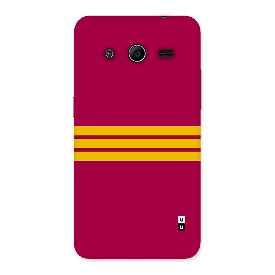 Horizontal Sports Stripes Back Case for Galaxy Core 2