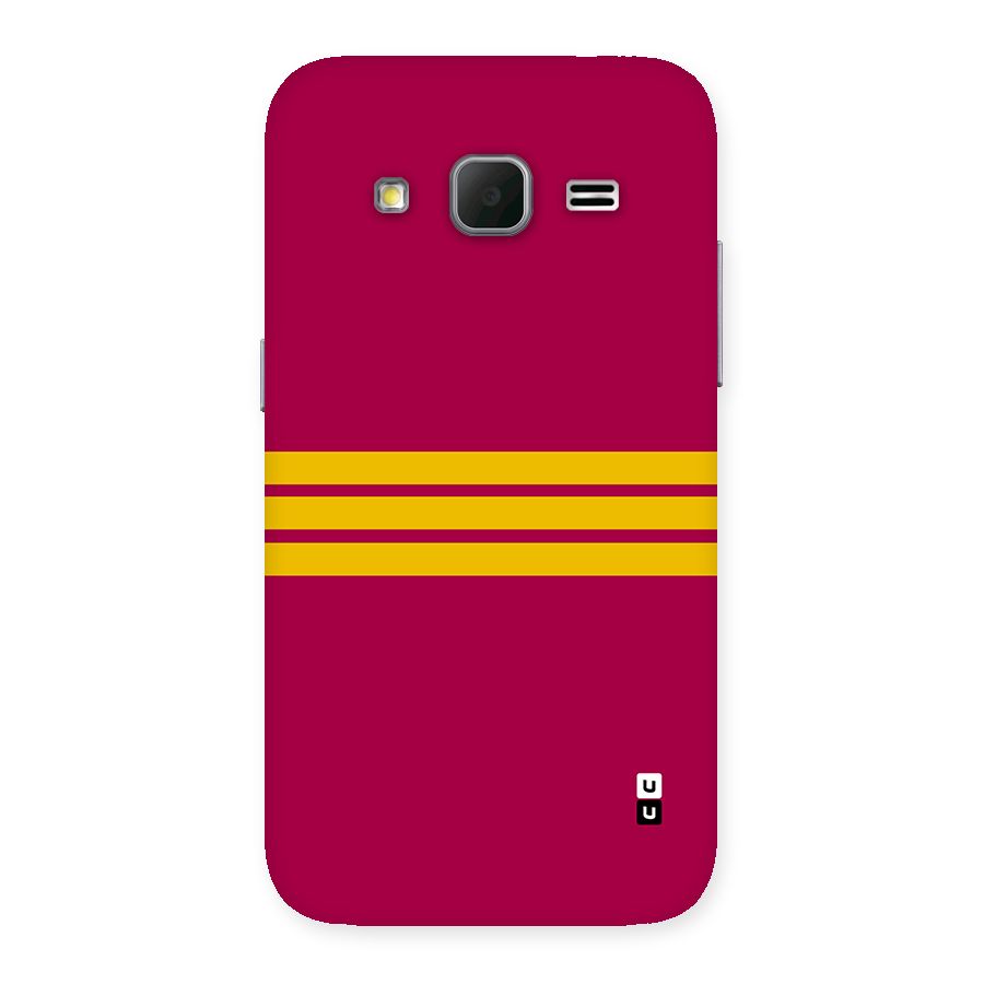 Horizontal Sports Stripes Back Case for Galaxy Core Prime