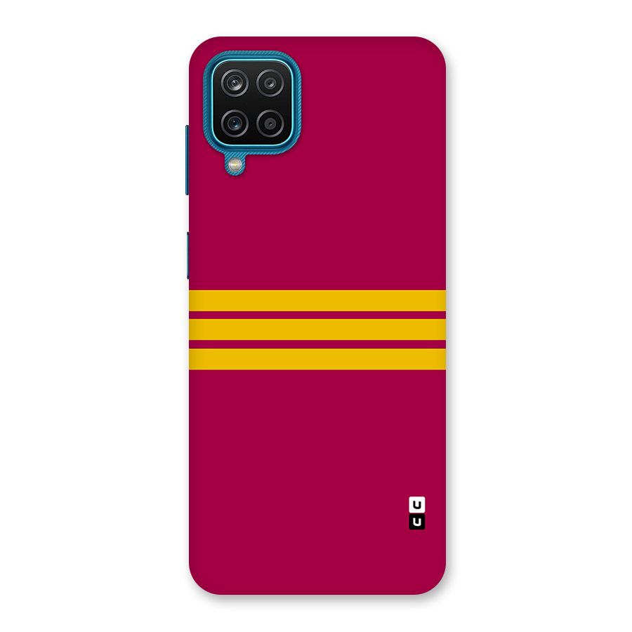 Horizontal Sports Stripes Back Case for Galaxy F12