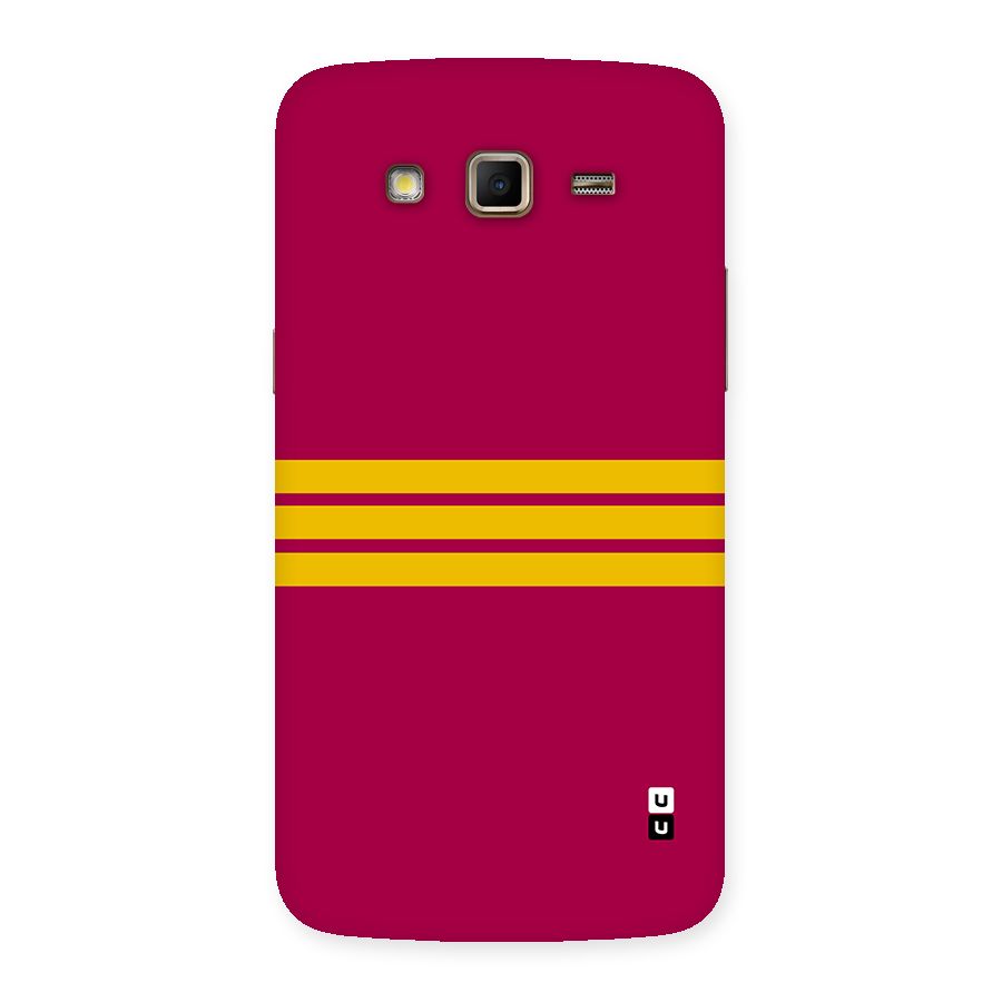 Horizontal Sports Stripes Back Case for Galaxy Grand 2