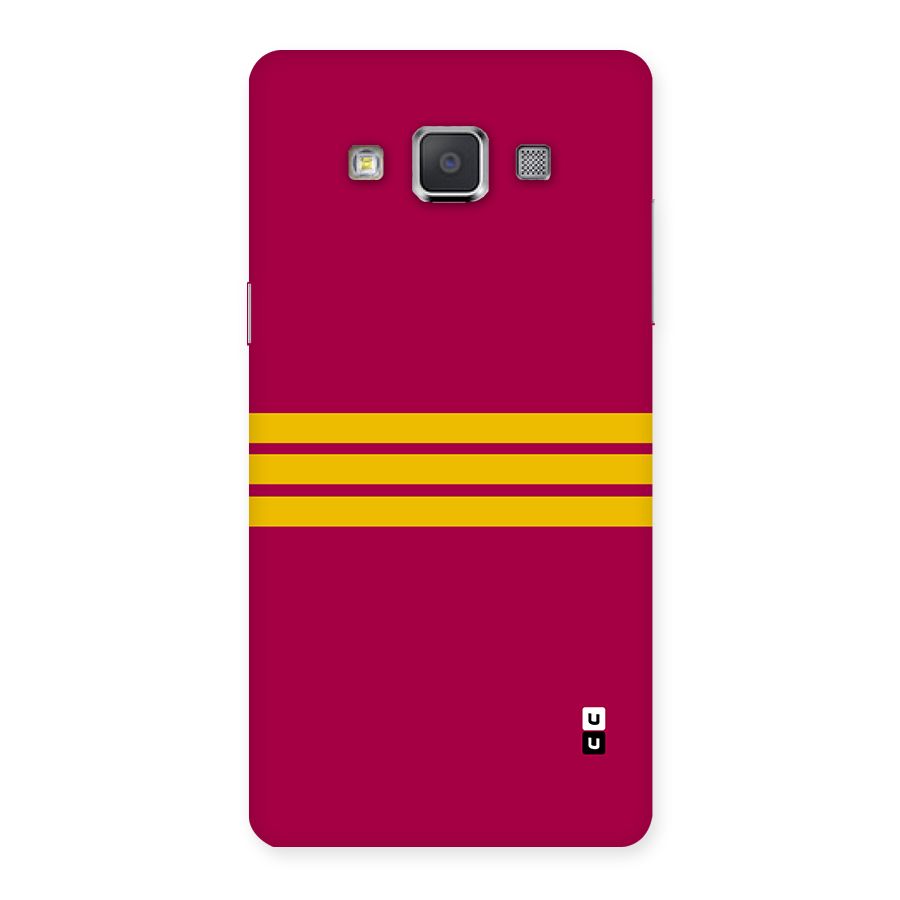 Horizontal Sports Stripes Back Case for Galaxy Grand Max