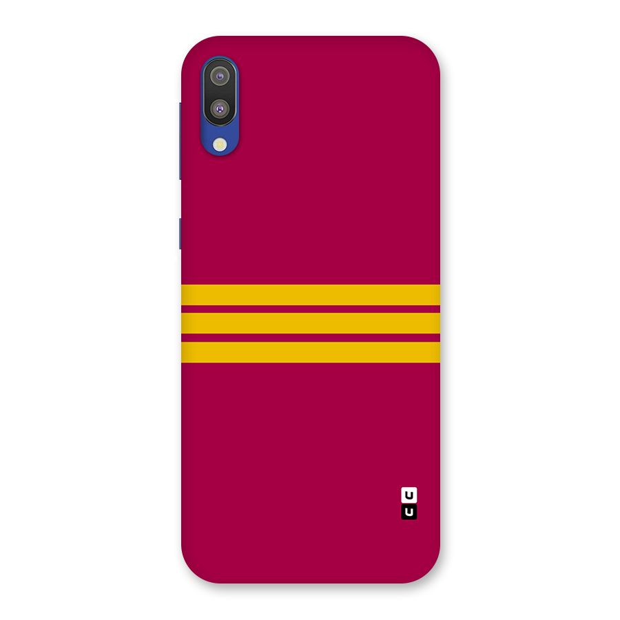 Horizontal Sports Stripes Back Case for Galaxy M10