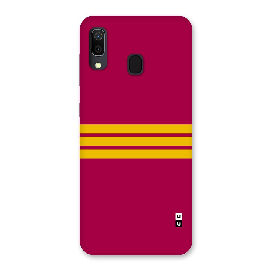Horizontal Sports Stripes Back Case for Galaxy M10s