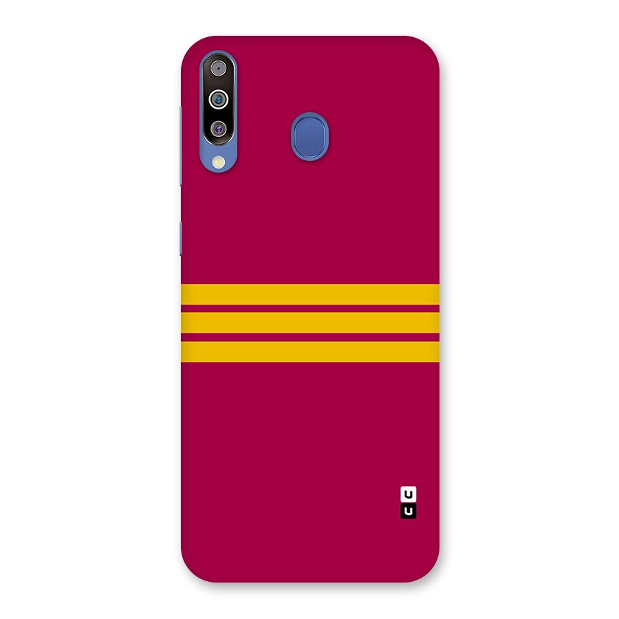Horizontal Sports Stripes Back Case for Galaxy M30
