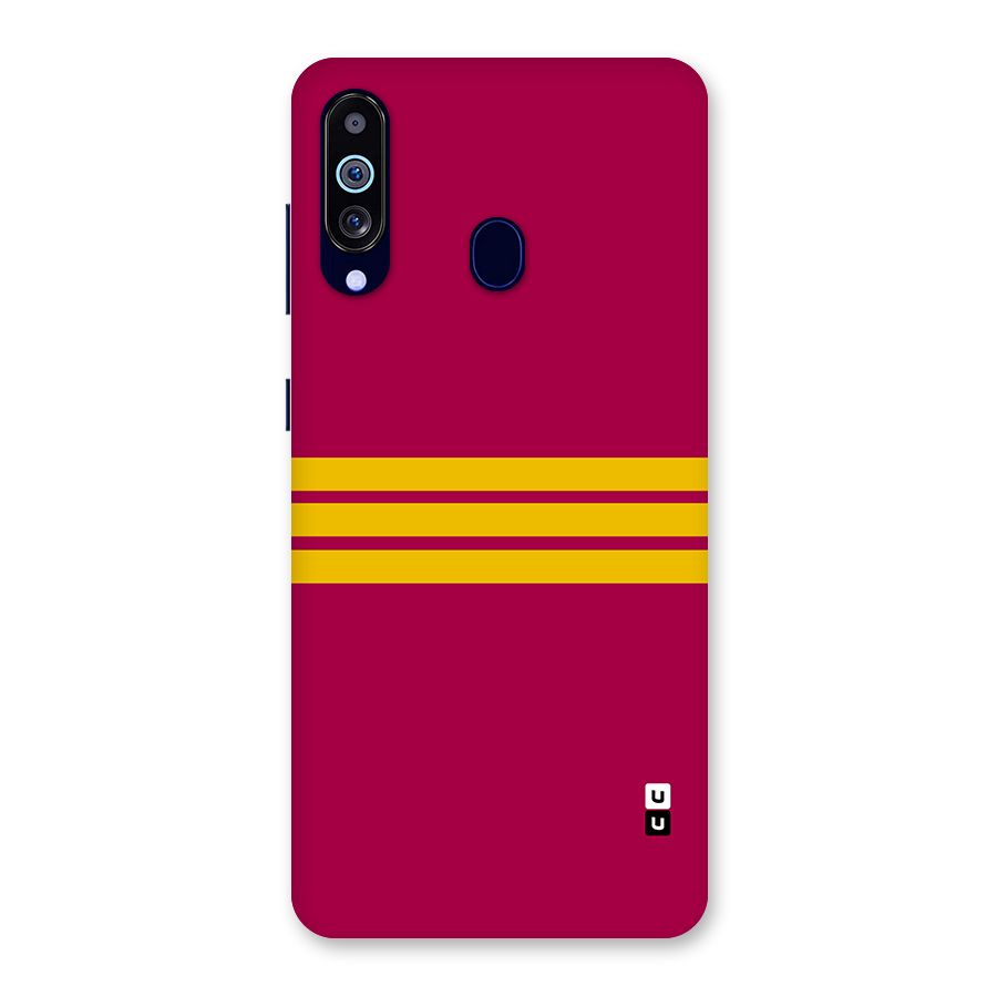 Horizontal Sports Stripes Back Case for Galaxy M40