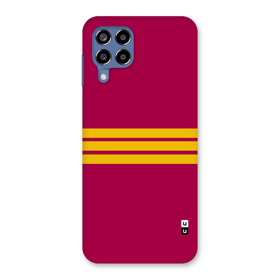 Horizontal Sports Stripes Back Case for Galaxy M53 5G