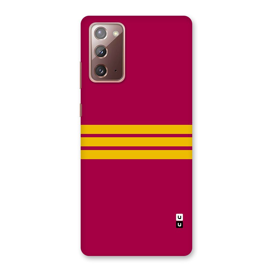 Horizontal Sports Stripes Back Case for Galaxy Note 20