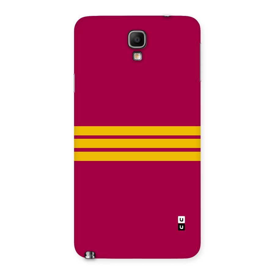 Horizontal Sports Stripes Back Case for Galaxy Note 3 Neo