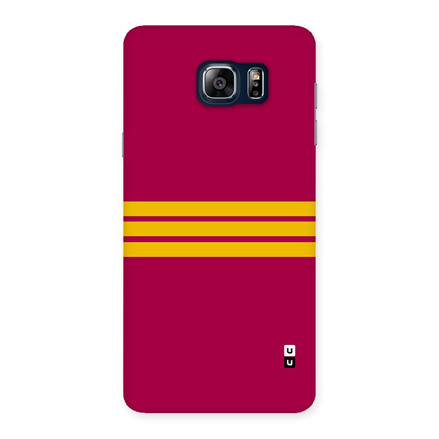 Horizontal Sports Stripes Back Case for Galaxy Note 5