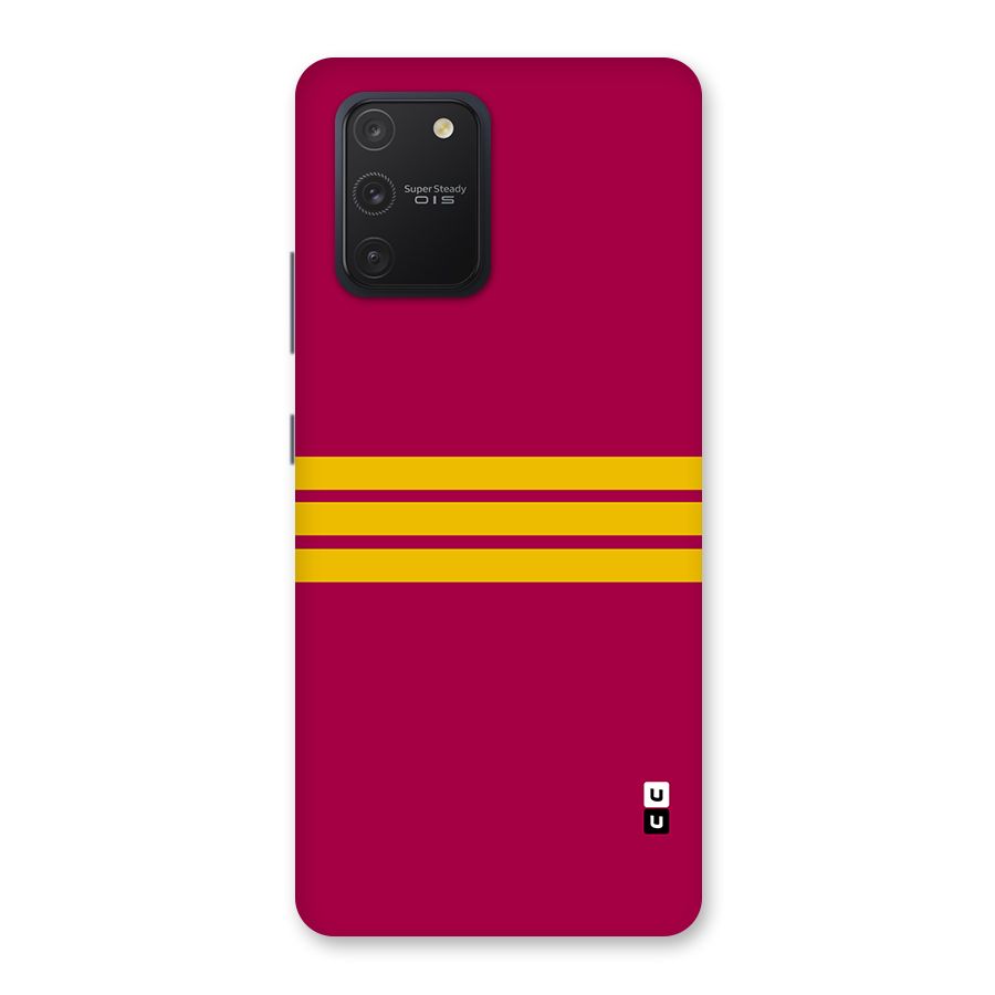 Horizontal Sports Stripes Back Case for Galaxy S10 Lite