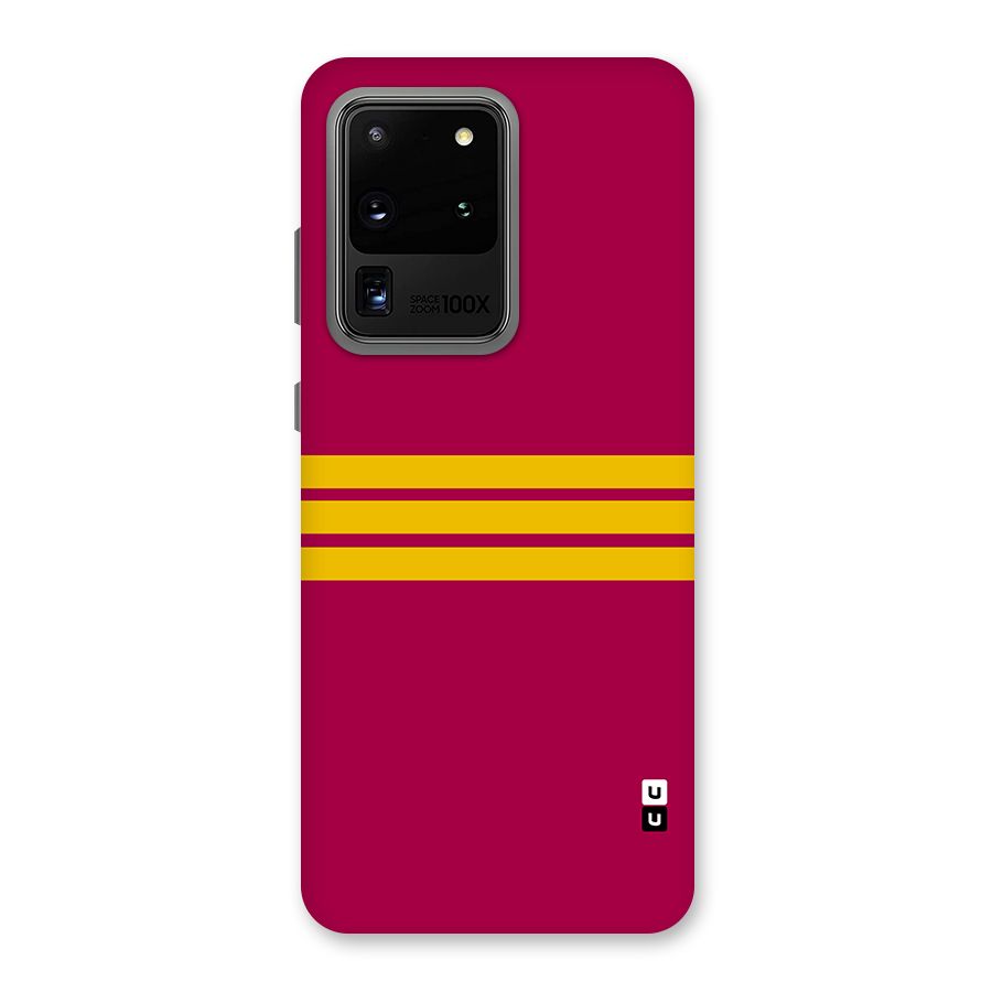 Horizontal Sports Stripes Back Case for Galaxy S20 Ultra