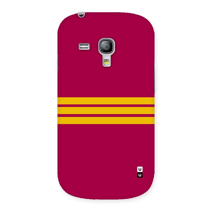 Horizontal Sports Stripes Back Case for Galaxy S3 Mini