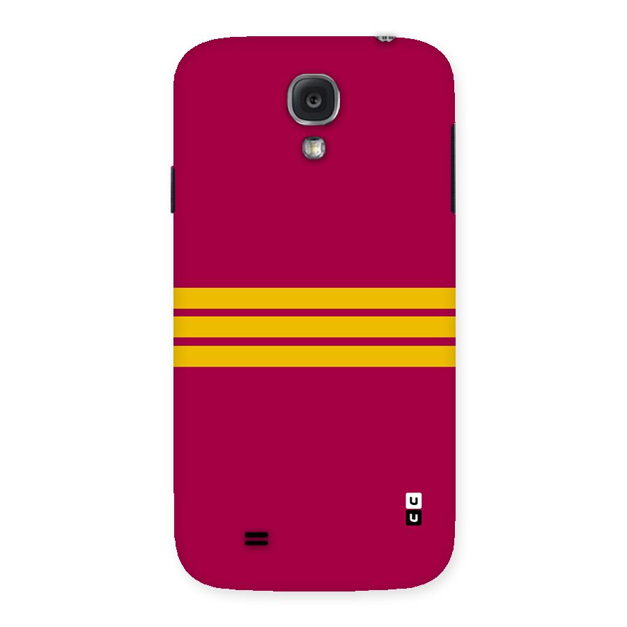 Horizontal Sports Stripes Back Case for Galaxy S4