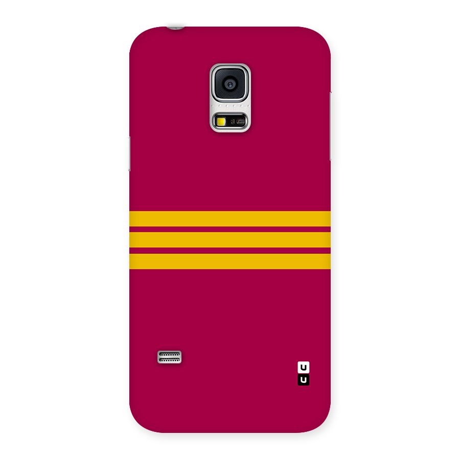 Horizontal Sports Stripes Back Case for Galaxy S5 Mini