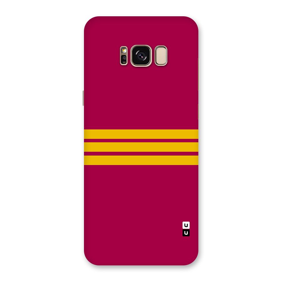 Horizontal Sports Stripes Back Case for Galaxy S8 Plus