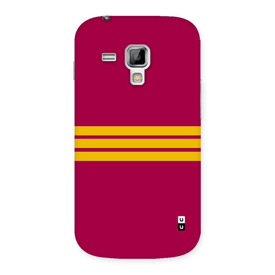 Horizontal Sports Stripes Back Case for Galaxy S Duos