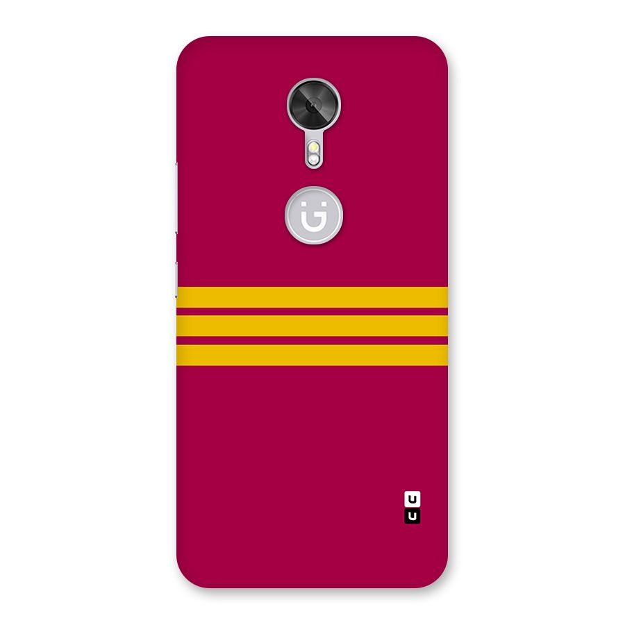Horizontal Sports Stripes Back Case for Gionee A1