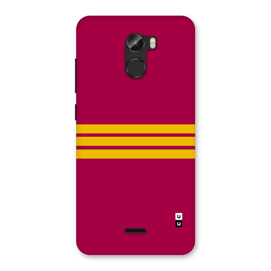 Horizontal Sports Stripes Back Case for Gionee X1