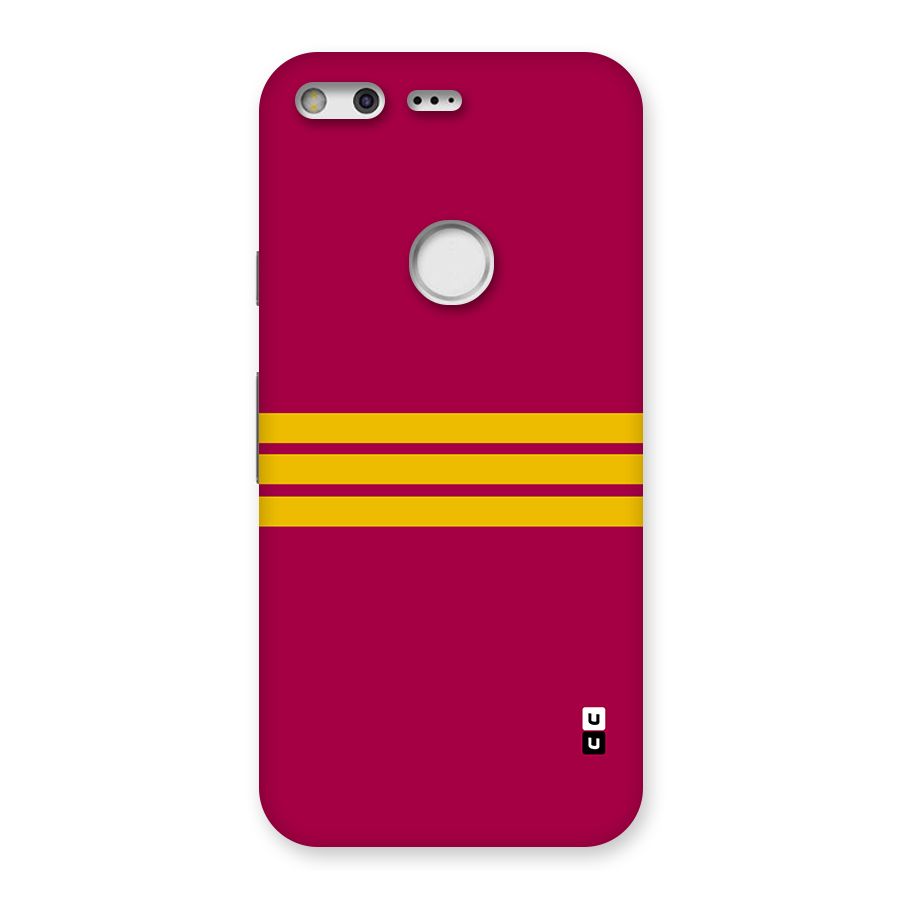 Horizontal Sports Stripes Back Case for Google Pixel