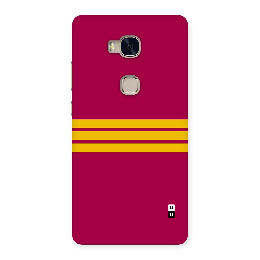 Horizontal Sports Stripes Back Case for Honor 5X