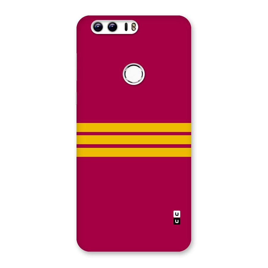 Horizontal Sports Stripes Back Case for Honor 8