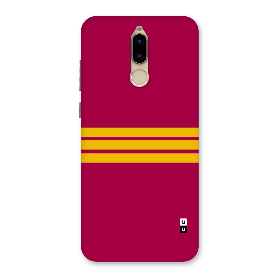 Horizontal Sports Stripes Back Case for Honor 9i