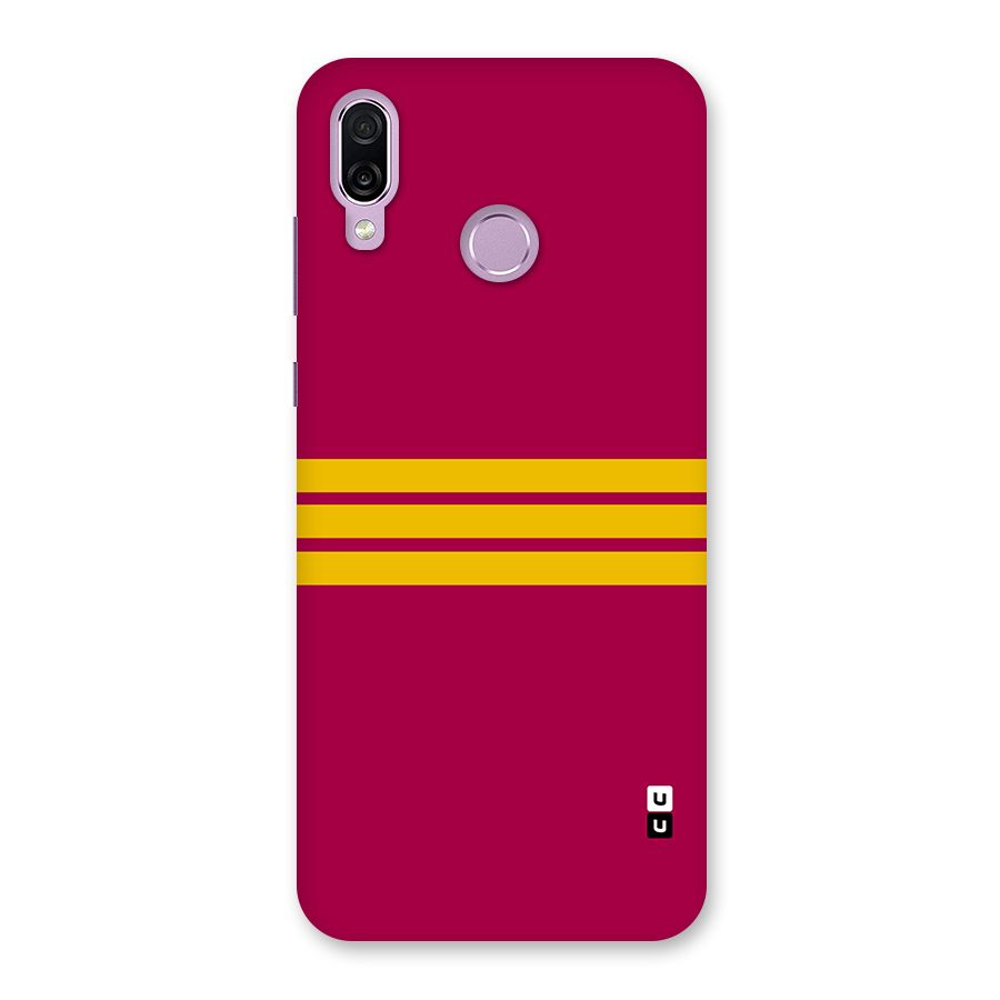 Horizontal Sports Stripes Back Case for Honor Play