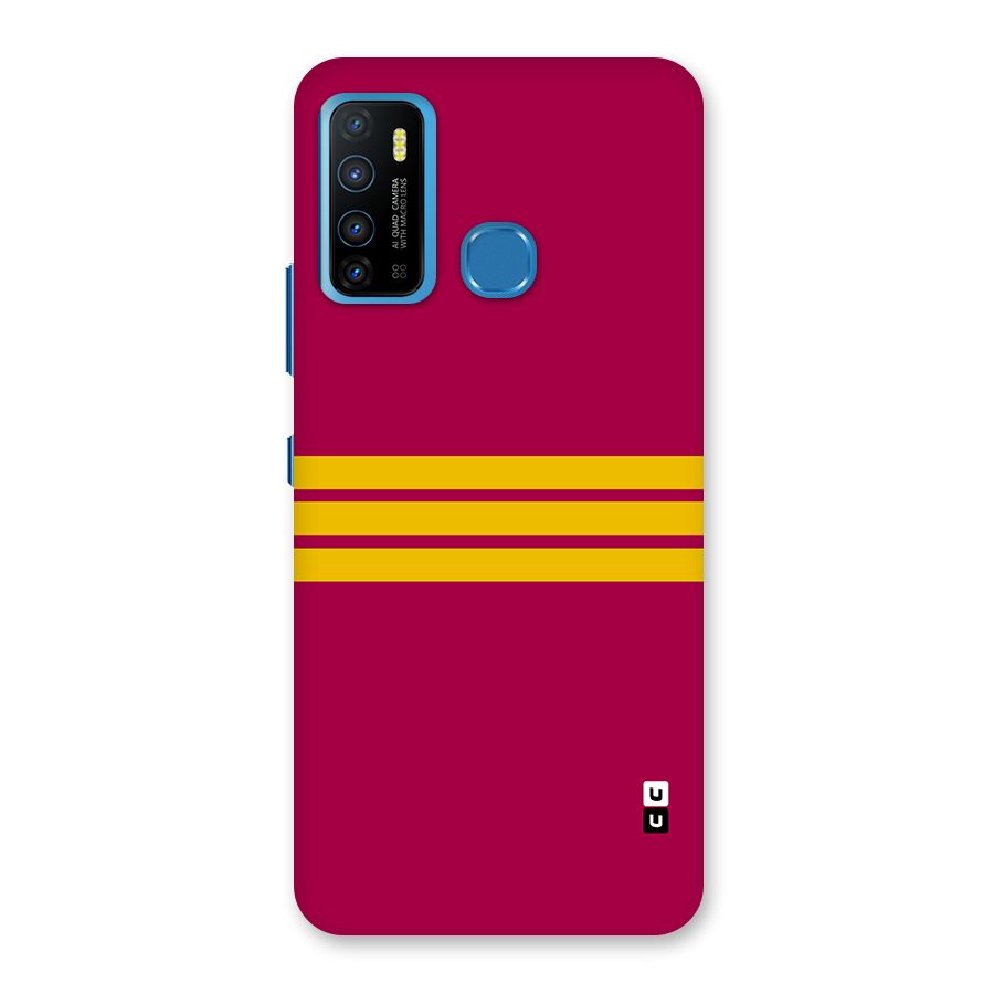 Horizontal Sports Stripes Back Case for Infinix Hot 9