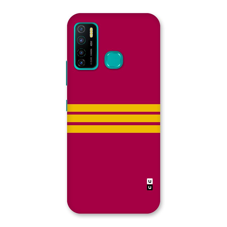 Horizontal Sports Stripes Back Case for Infinix Hot 9 Pro