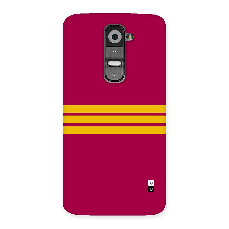 Horizontal Sports Stripes Back Case for LG G2