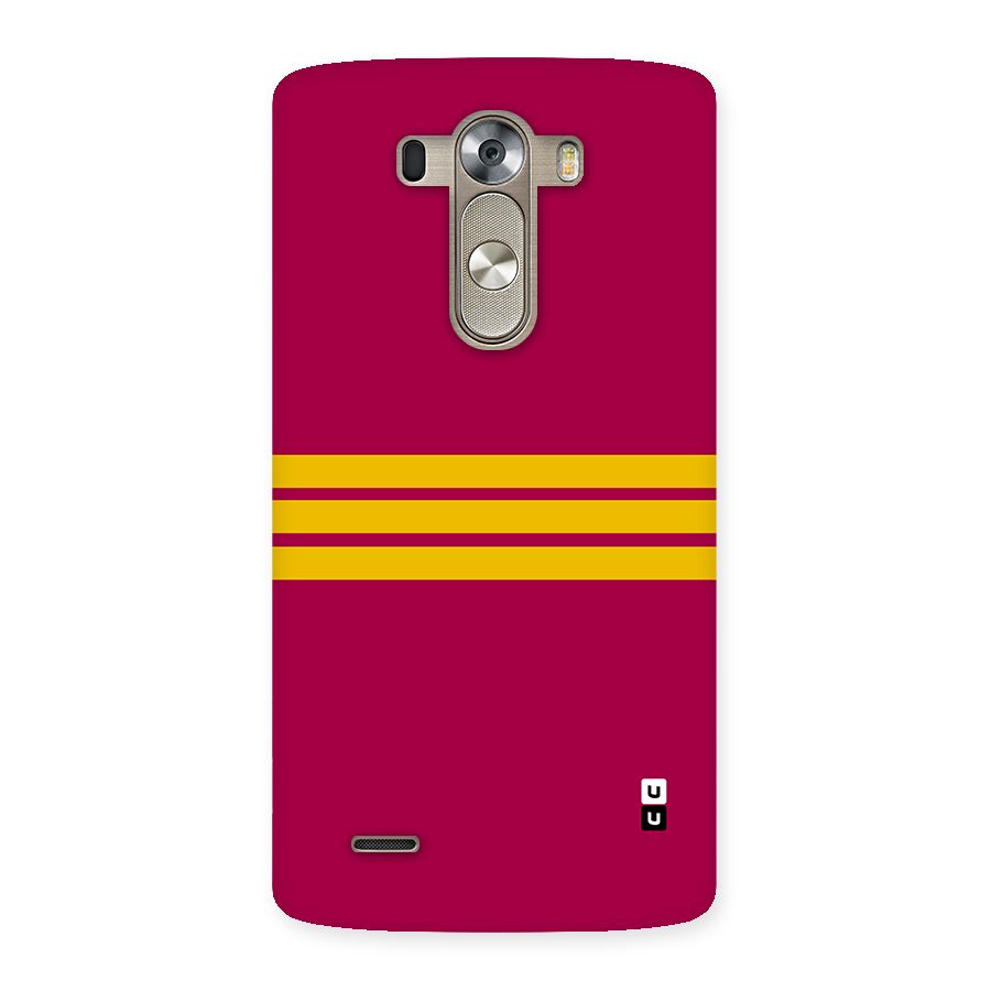 Horizontal Sports Stripes Back Case for LG G3