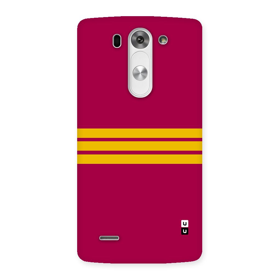 Horizontal Sports Stripes Back Case for LG G3 Beat