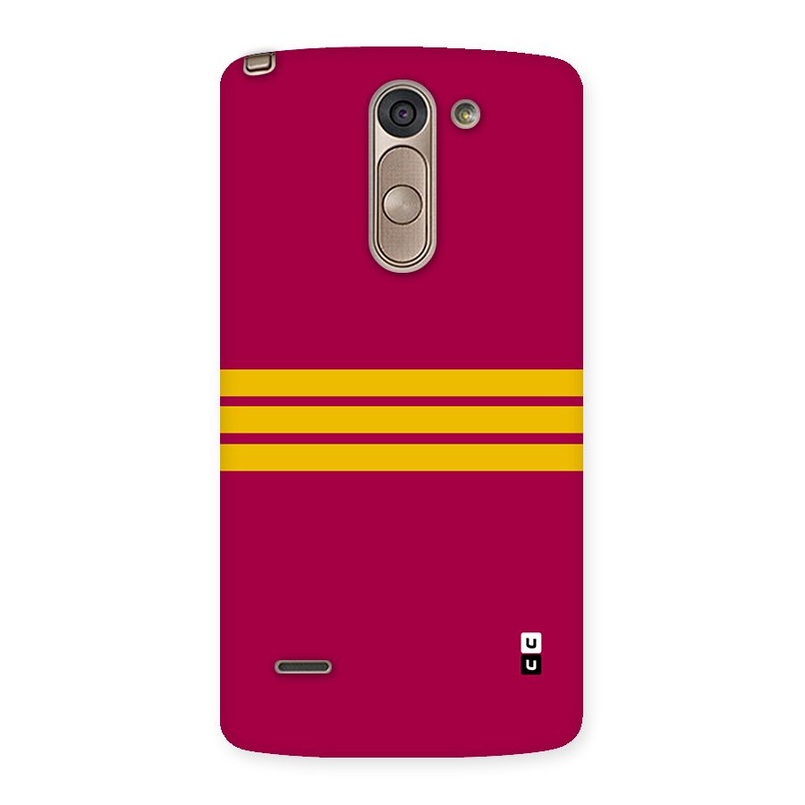 Horizontal Sports Stripes Back Case for LG G3 Stylus