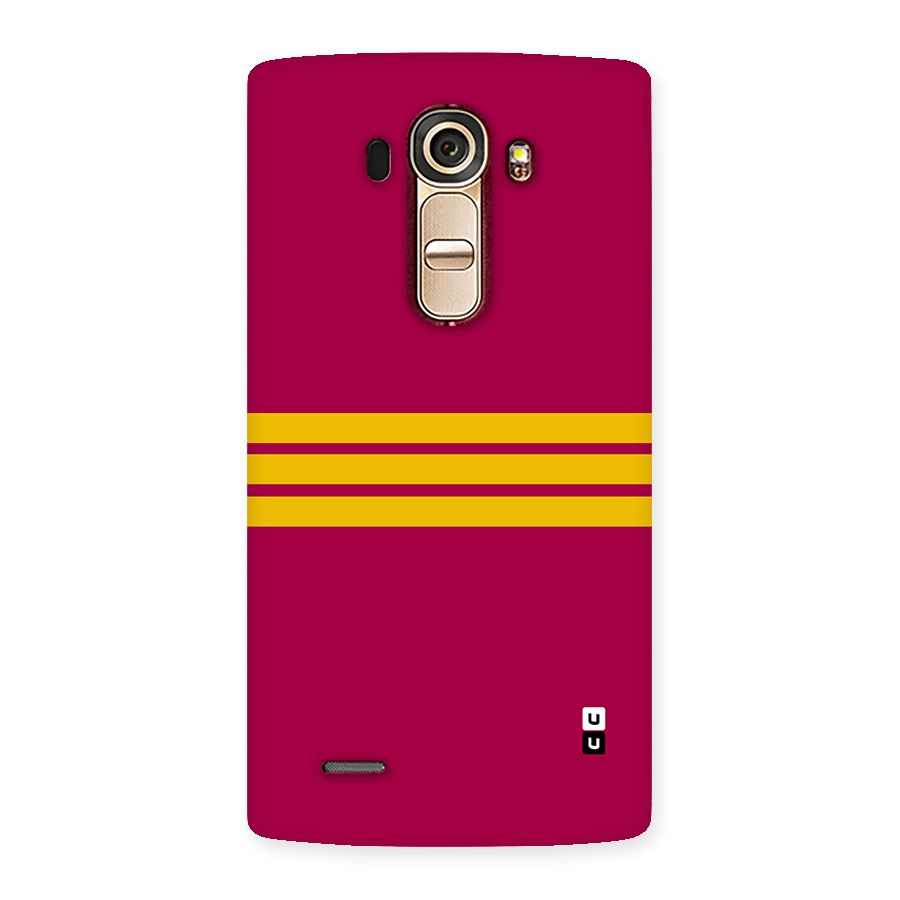 Horizontal Sports Stripes Back Case for LG G4