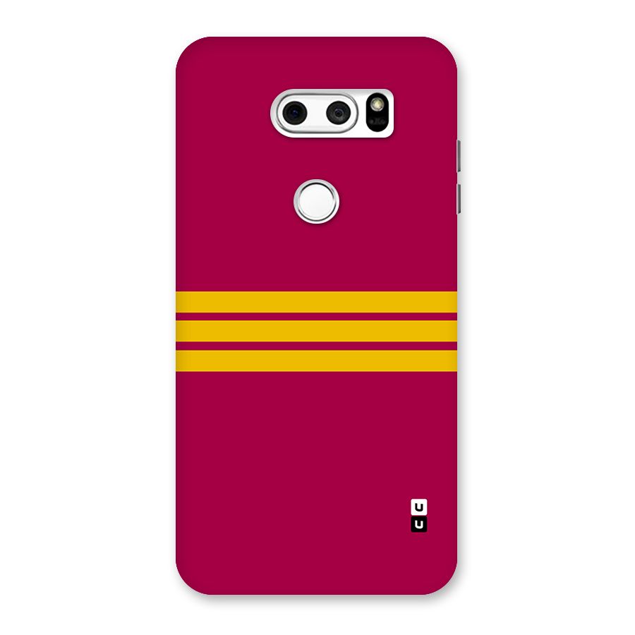 Horizontal Sports Stripes Back Case for LG V30