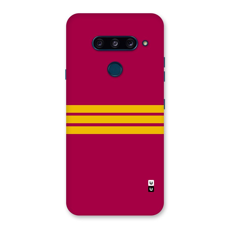 Horizontal Sports Stripes Back Case for LG  V40 ThinQ