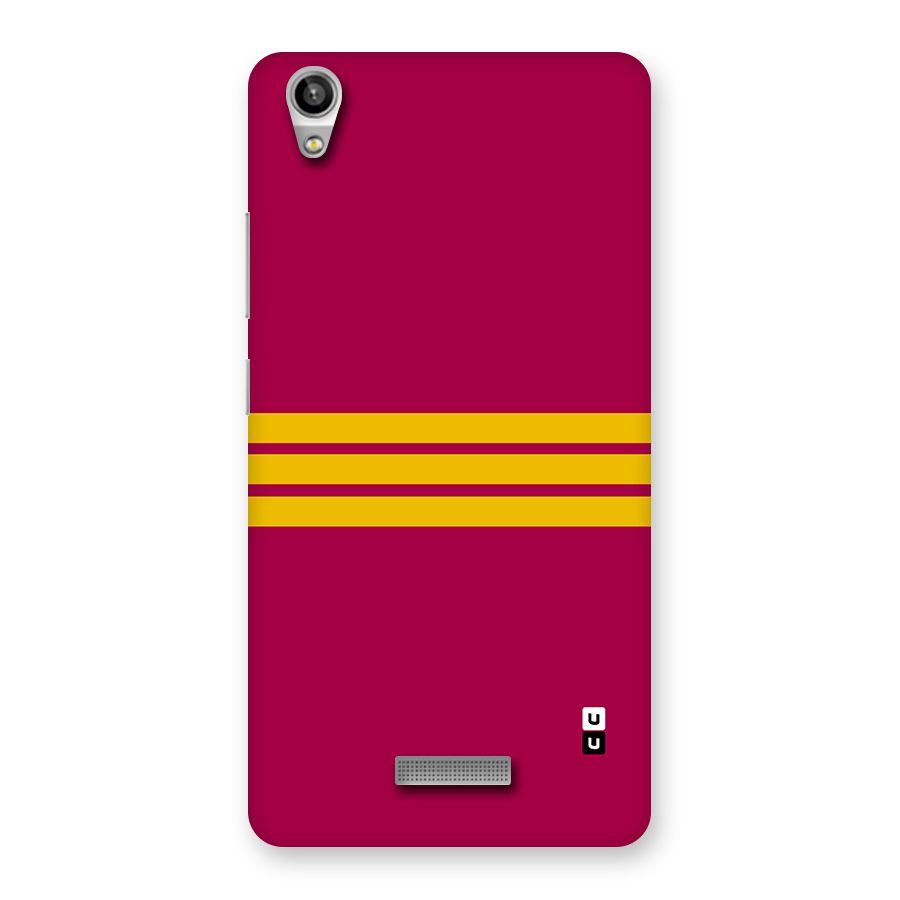 Horizontal Sports Stripes Back Case for Lava Pixel V1
